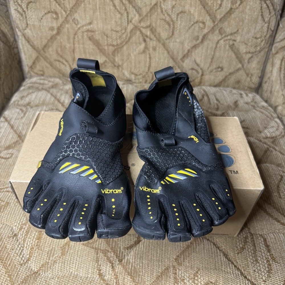Vibram FiveFingers Signa Black Yellow Shoes‎ 13W0201 Women's Size 41